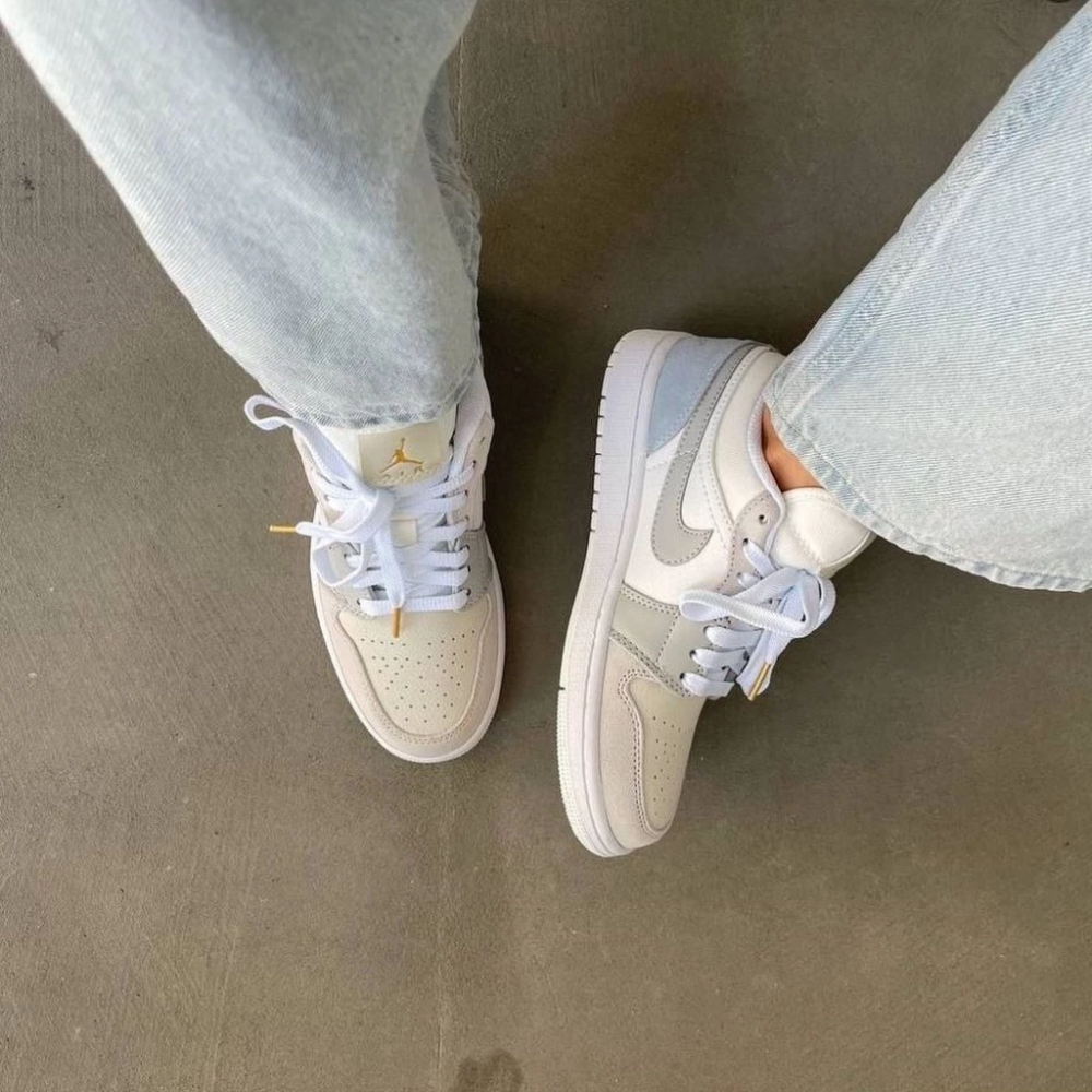 NIKE AIR JORDAN 1 PARIS AJ1 巴黎雲白 灰白 淡藍 男鞋 CV3043-100-細節圖9