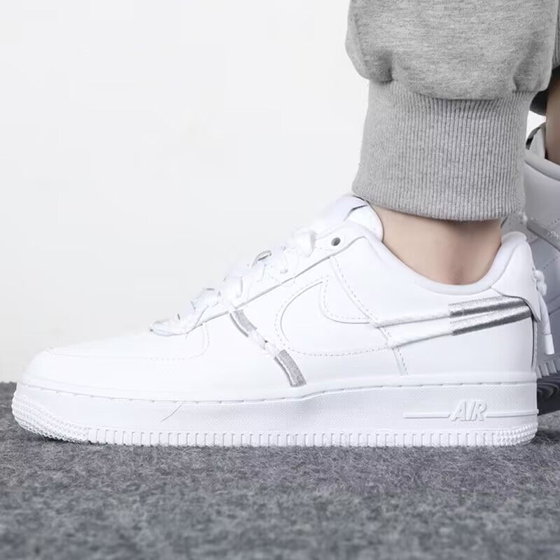 NIKE AIR FORCE 1 鴛鴦 藍橘 白銀 奶茶 運動 DH4408-100-細節圖3