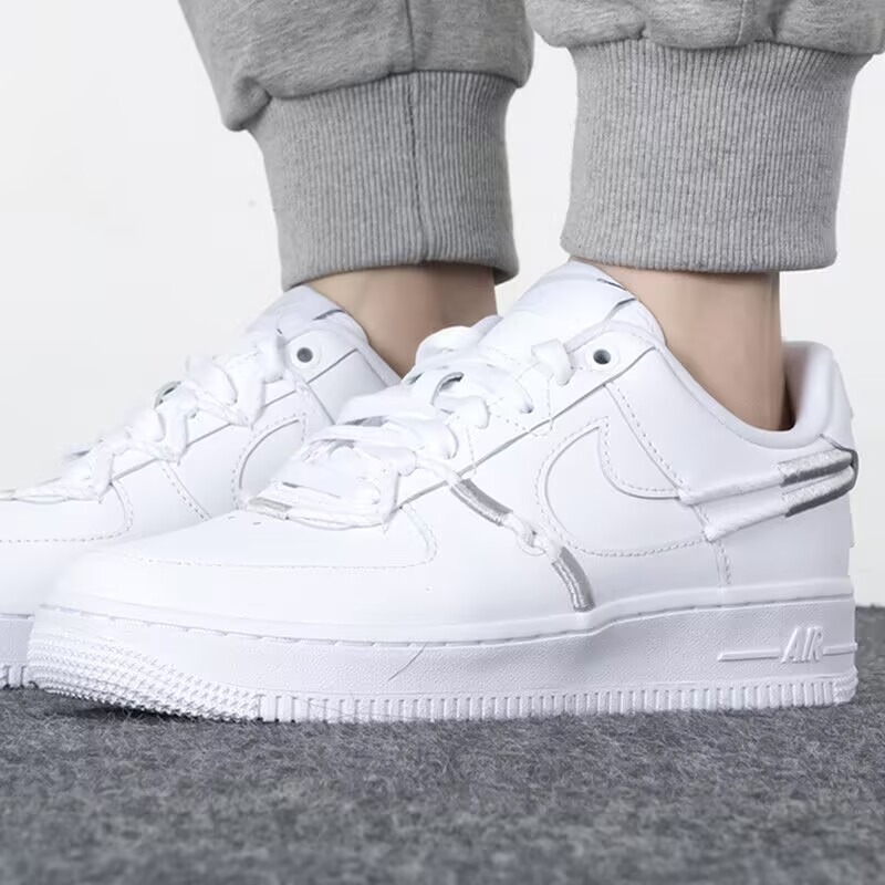 NIKE AIR FORCE 1 鴛鴦 藍橘 白銀 奶茶 運動 DH4408-100-細節圖4
