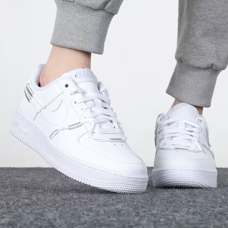 NIKE AIR FORCE 1 鴛鴦 藍橘 白銀 奶茶 運動 DH4408-100-細節圖6