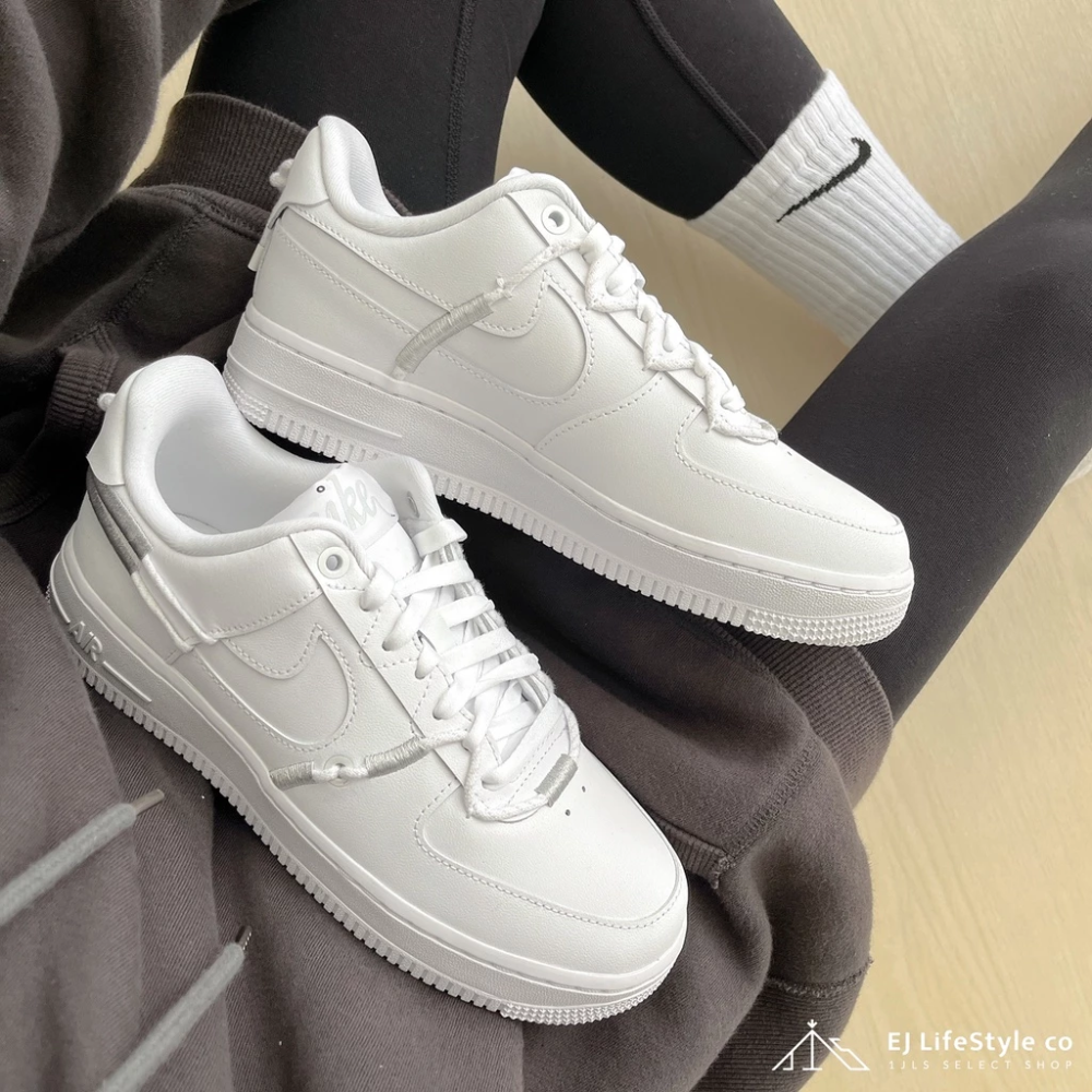 NIKE AIR FORCE 1 鴛鴦 藍橘 白銀 奶茶 運動 DH4408-100-規格圖6