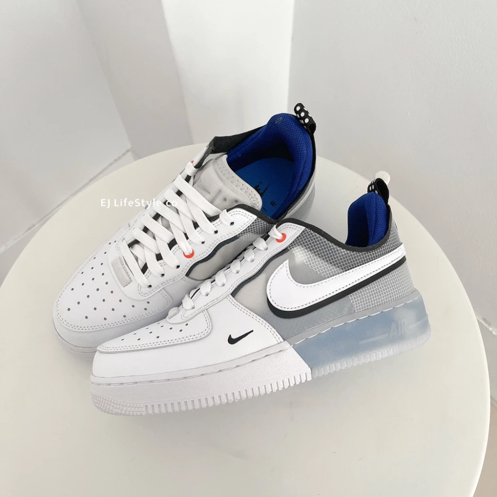 NIKE AIR FORCE 1 REACT AF1 拼接 寶藍 藍 白 DH7615-101-規格圖8