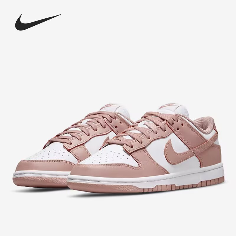 NIKE DUNK LOW 玫瑰粉 粉白 女鞋 DD1503-118-細節圖4