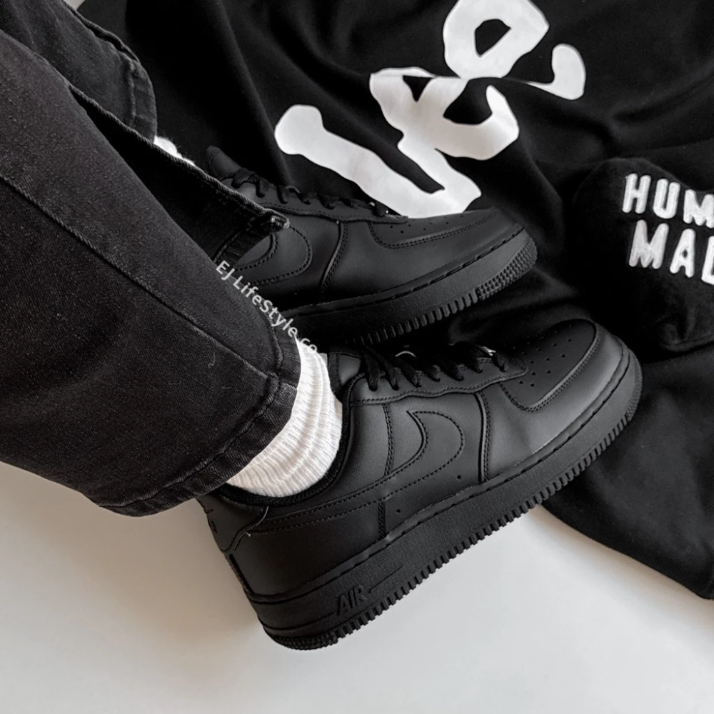 NIKE AIR FORCE 1 AF1 全黑 銀扣 女鞋 DD8959-001 CW2288-001-細節圖4