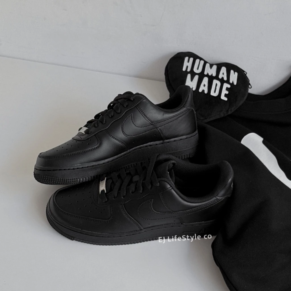 NIKE AIR FORCE 1 AF1 全黑 銀扣 女鞋 DD8959-001 CW2288-001-規格圖9