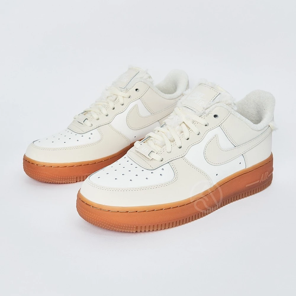 Nike Air Force 1 Low 女 焦糖牛奶 AF1 絨毛 低筒 運動 休閒 休閒鞋 FV3701-119-細節圖6