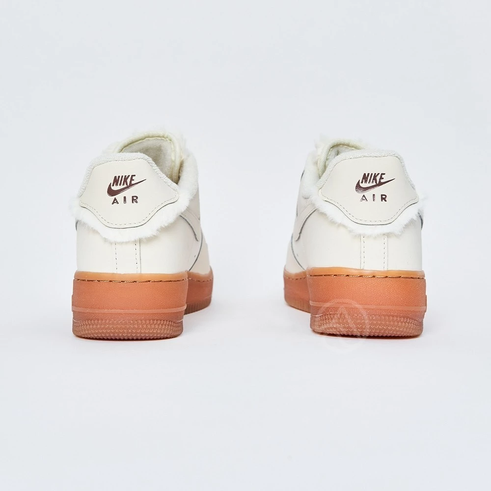 Nike Air Force 1 Low 女 焦糖牛奶 AF1 絨毛 低筒 運動 休閒 休閒鞋 FV3701-119-細節圖8