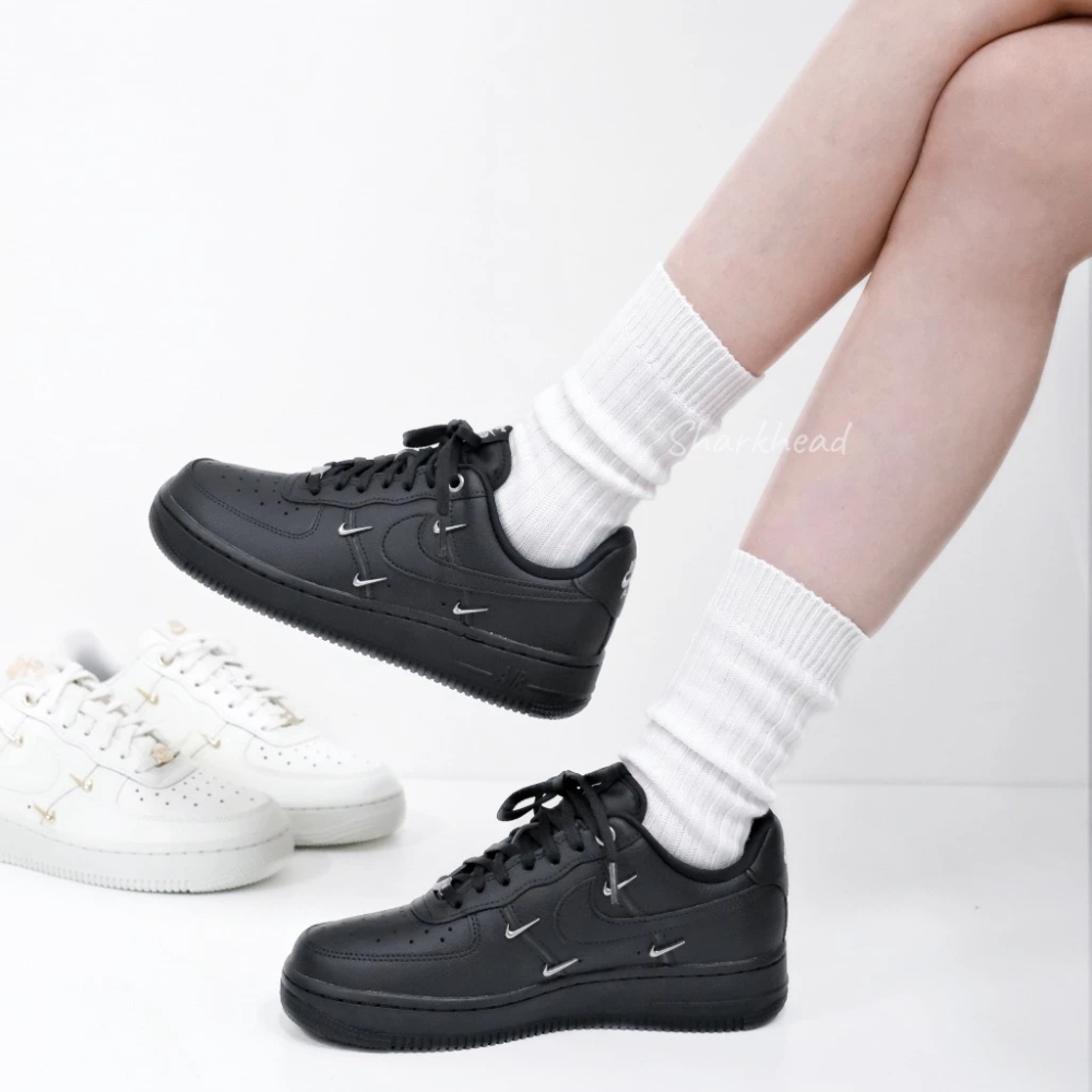 Nike Air Force 米白 黑 銀 金勾 FV3654-111 HQ1180-001-細節圖6