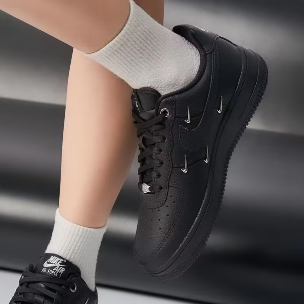 Nike Air Force 米白 黑 銀 金勾 FV3654-111 HQ1180-001-規格圖9