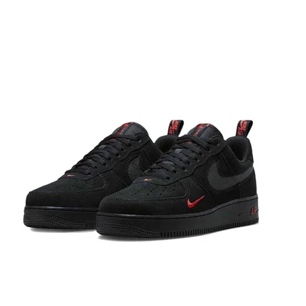 Nike Air Force 1 Low Multi-Swoosh 黑 小紅勾 DZ4514-001 男女情侶鞋-規格圖6