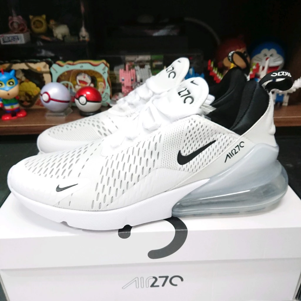 Nike Air Max 270 全白 天使白 黑白 黑勾 半氣墊 AH8050-100-規格圖11
