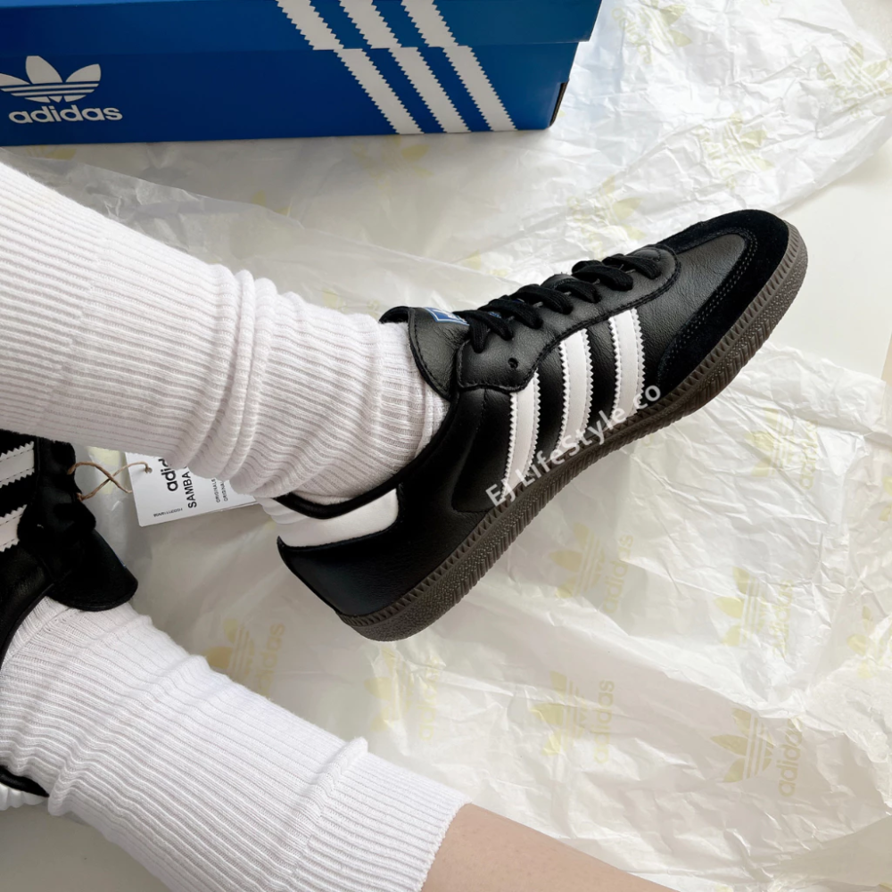 ADIDAS SAMBA 森巴 T頭鞋 復古 黑 白灰 深藍 B75806 B75807-細節圖4