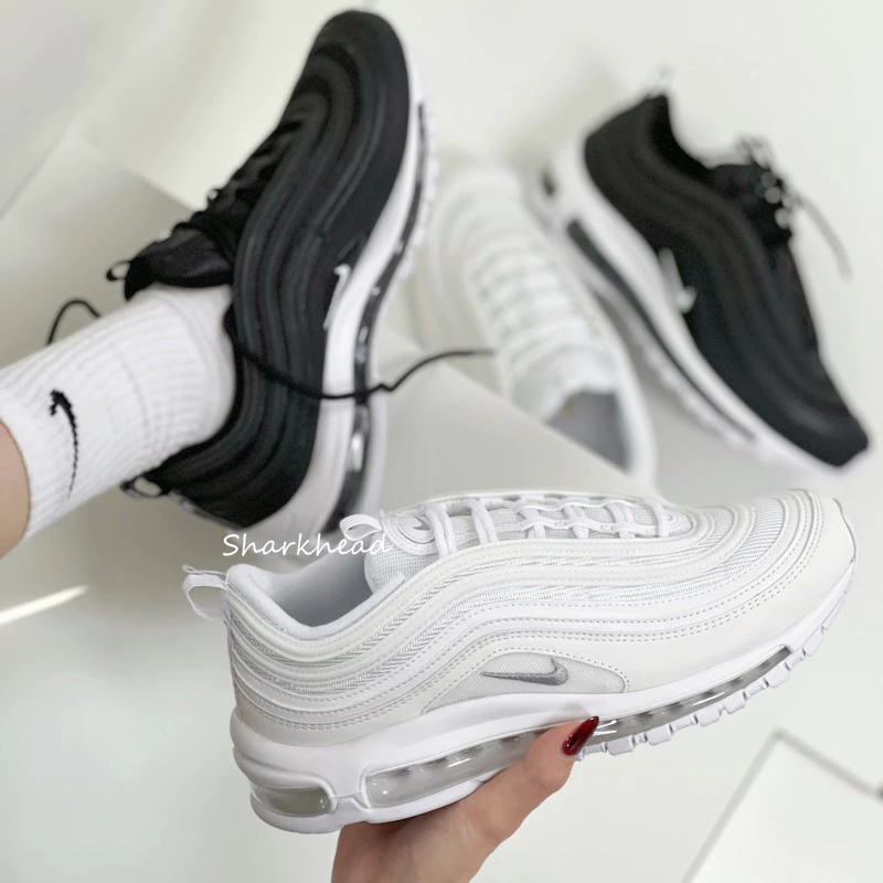 Nike Air Max 97 全黑 反光 全白 921826-101 BQ4567-001-細節圖2