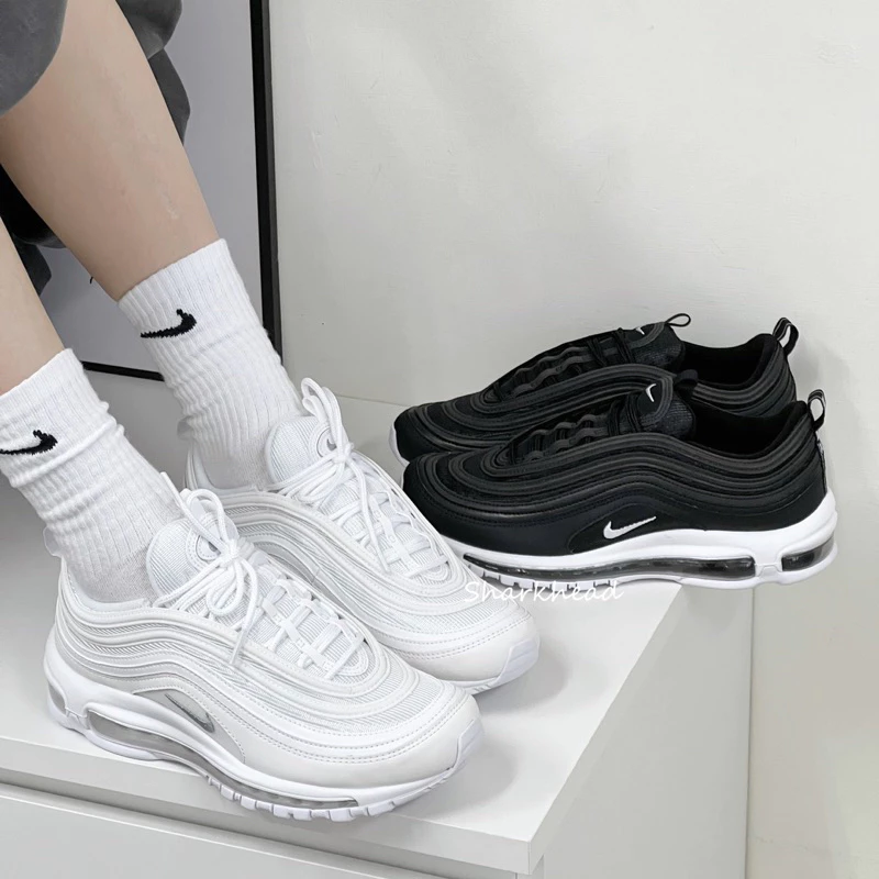 Nike Air Max 97 全黑 反光 全白 921826-101 BQ4567-001-細節圖3