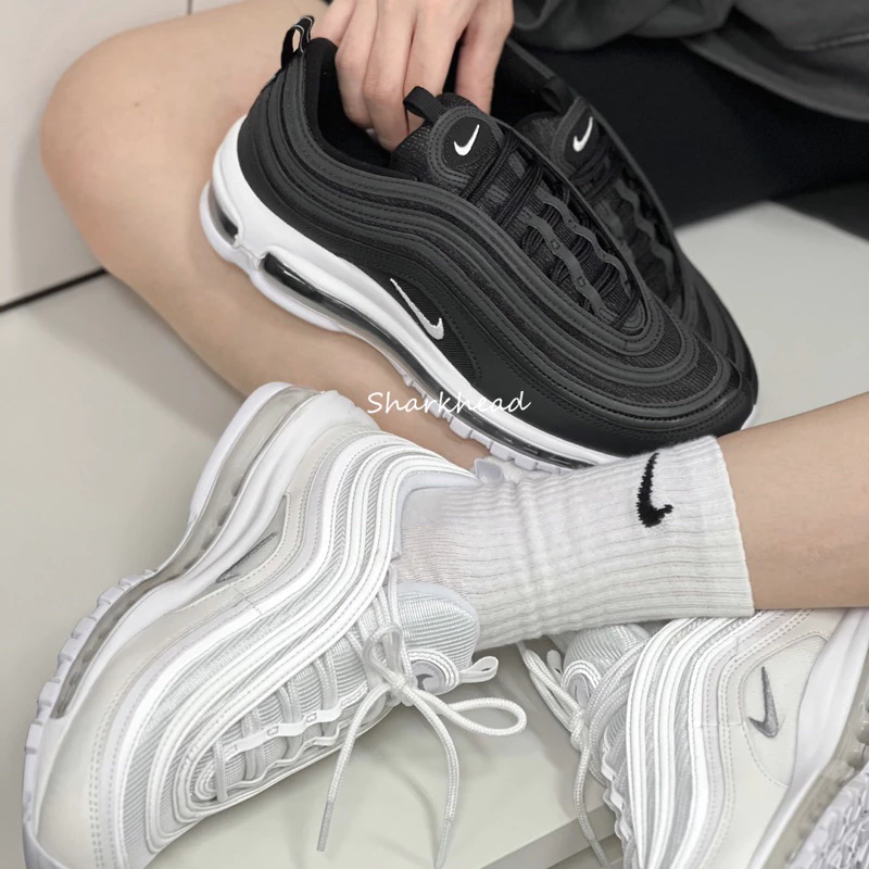 Nike Air Max 97 全黑 反光 全白 921826-101 BQ4567-001-細節圖4