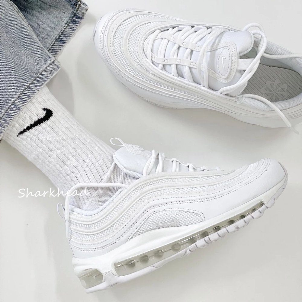 Nike Air Max 97 全黑 反光 全白 921826-101 BQ4567-001-細節圖7