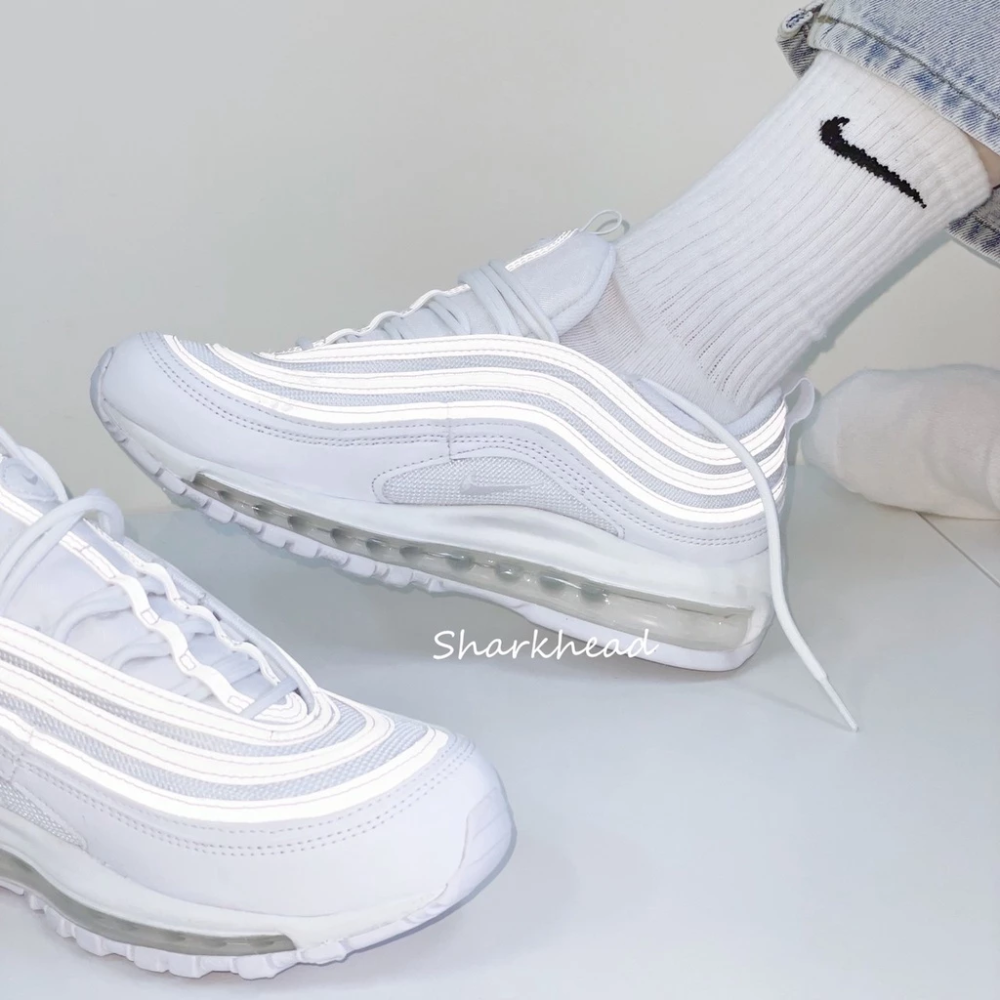 Nike Air Max 97 全黑 反光 全白 921826-101 BQ4567-001-細節圖8