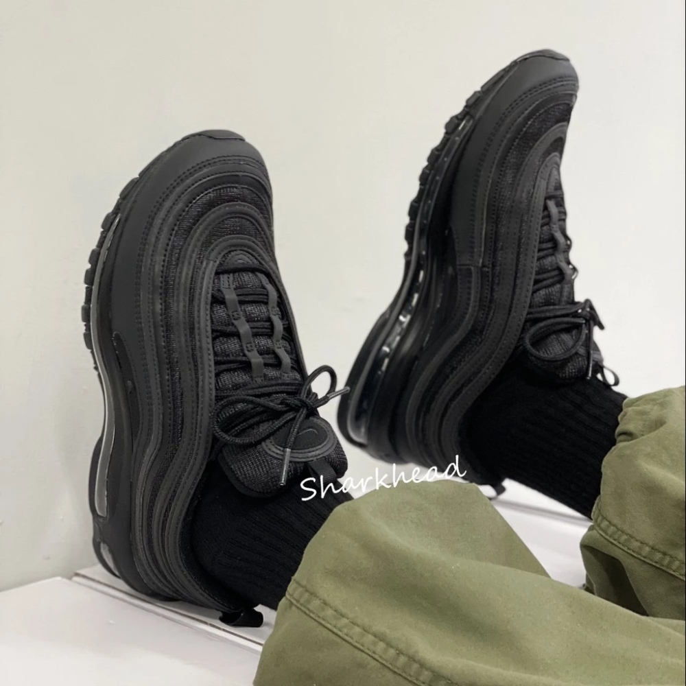 Nike Air Max 97 全黑 反光 全白 921826-101 BQ4567-001-細節圖9
