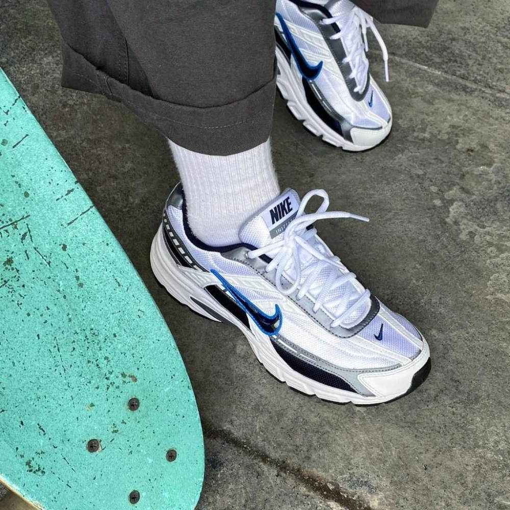 Nike Initiator 白藍 銀紅 銀彈 慢跑 復古 銀 老爹鞋 394055-101-細節圖9