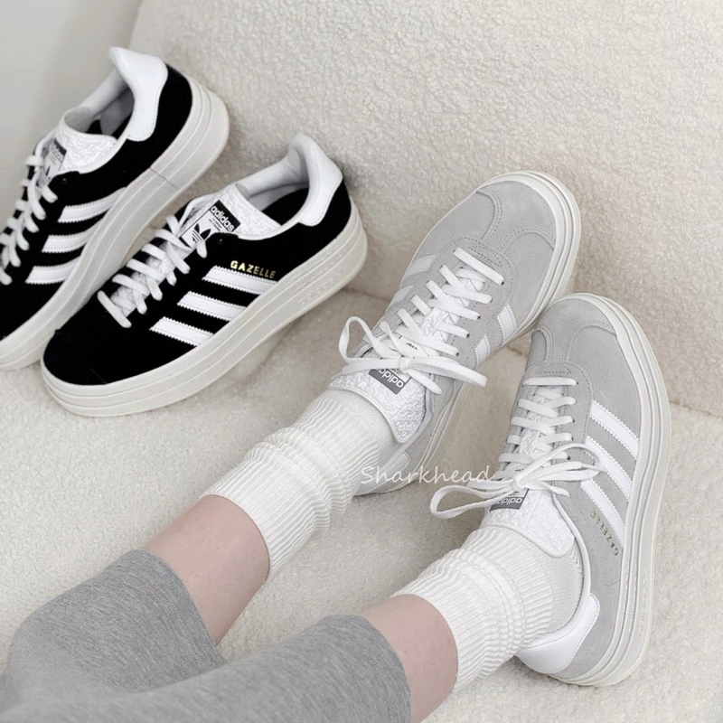 adidas gazelle silver green womens Shop Grey Womens Gazelle Bold Lace Up Sneakers  Shoebacca