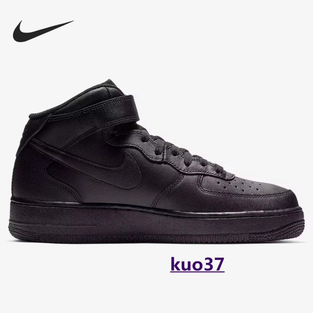 Nike Air Force 1 AF1男女運動鞋，休閒鞋 全黑 高筒 CW2289-001-細節圖6