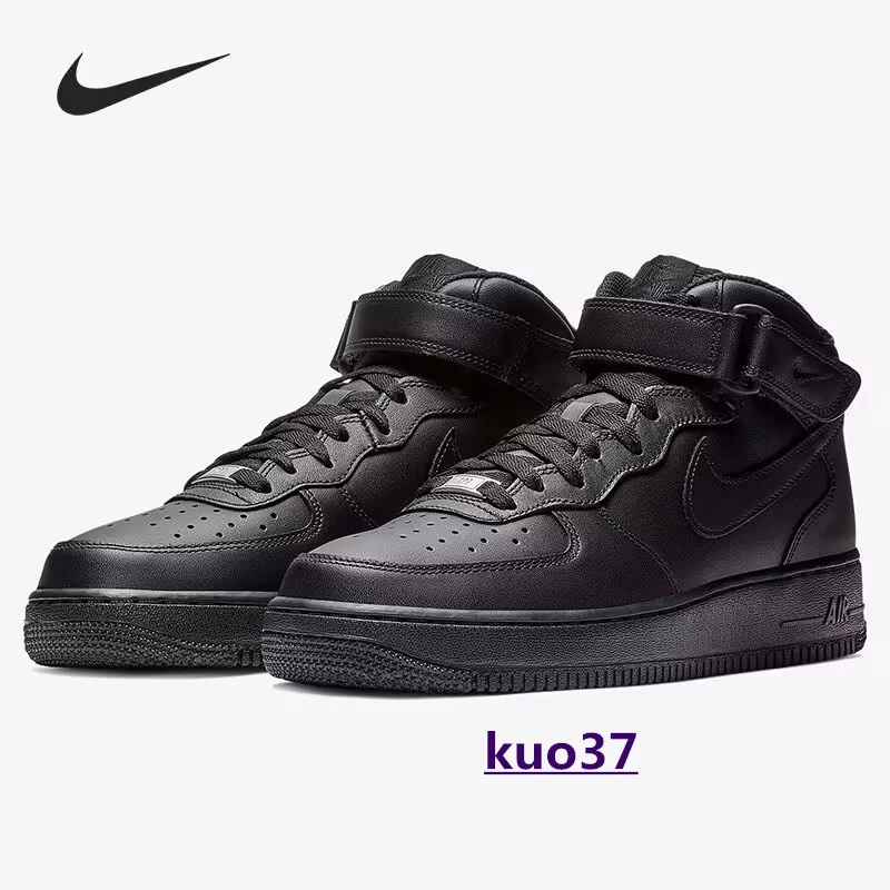 Nike Air Force 1 AF1男女運動鞋，休閒鞋 全黑 高筒 CW2289-001-規格圖6