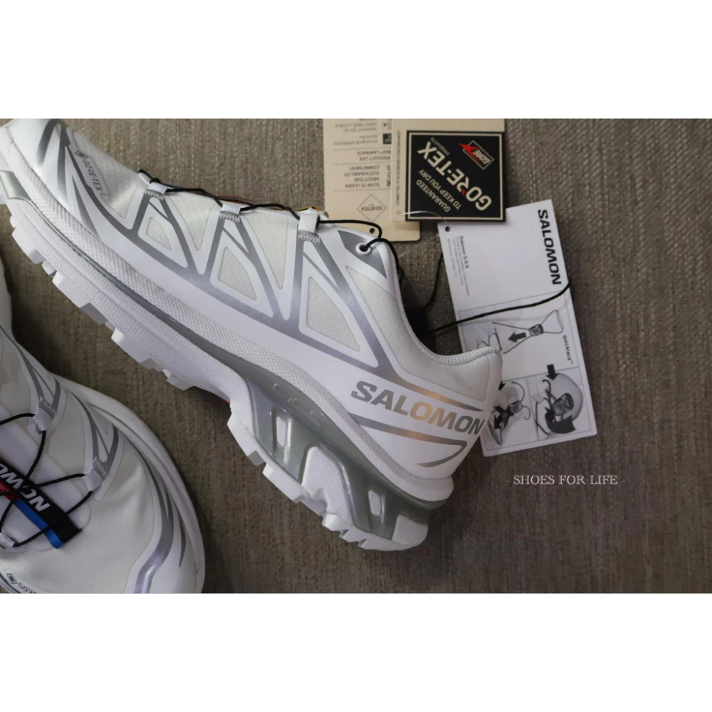 歐美代購SALOMON XT6 GORE-TEX GTX 白銀 防水 L47581100-細節圖3