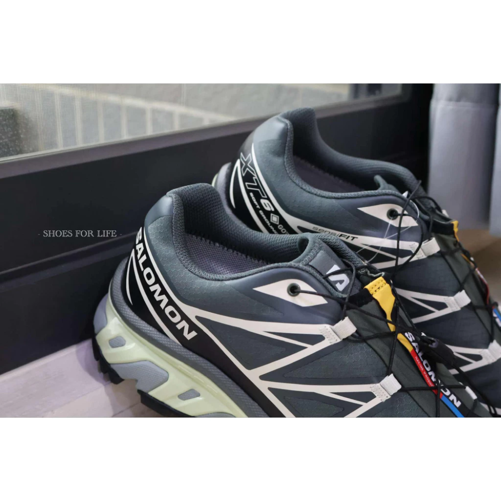 歐美代購SALOMON XT6 GORE-TEX GTX 奶油 黑灰 L47581300-細節圖3