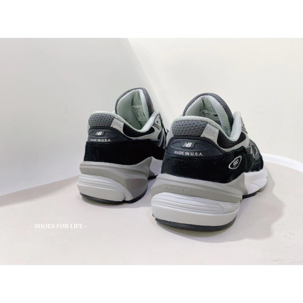 NEW BALANCE 990 V6 W990BK6 黑 B楦頭 美製 M990BK6 D楦頭-細節圖3