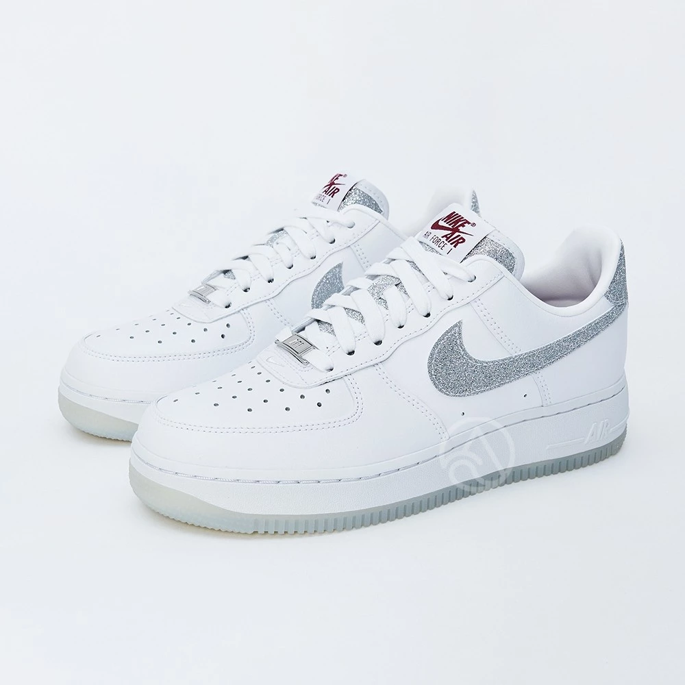 Nike Air Force 1＇07 LX 女 白銀 低筒 經典 緩震 運動 AF1 休閒鞋 HQ3461-191-細節圖7