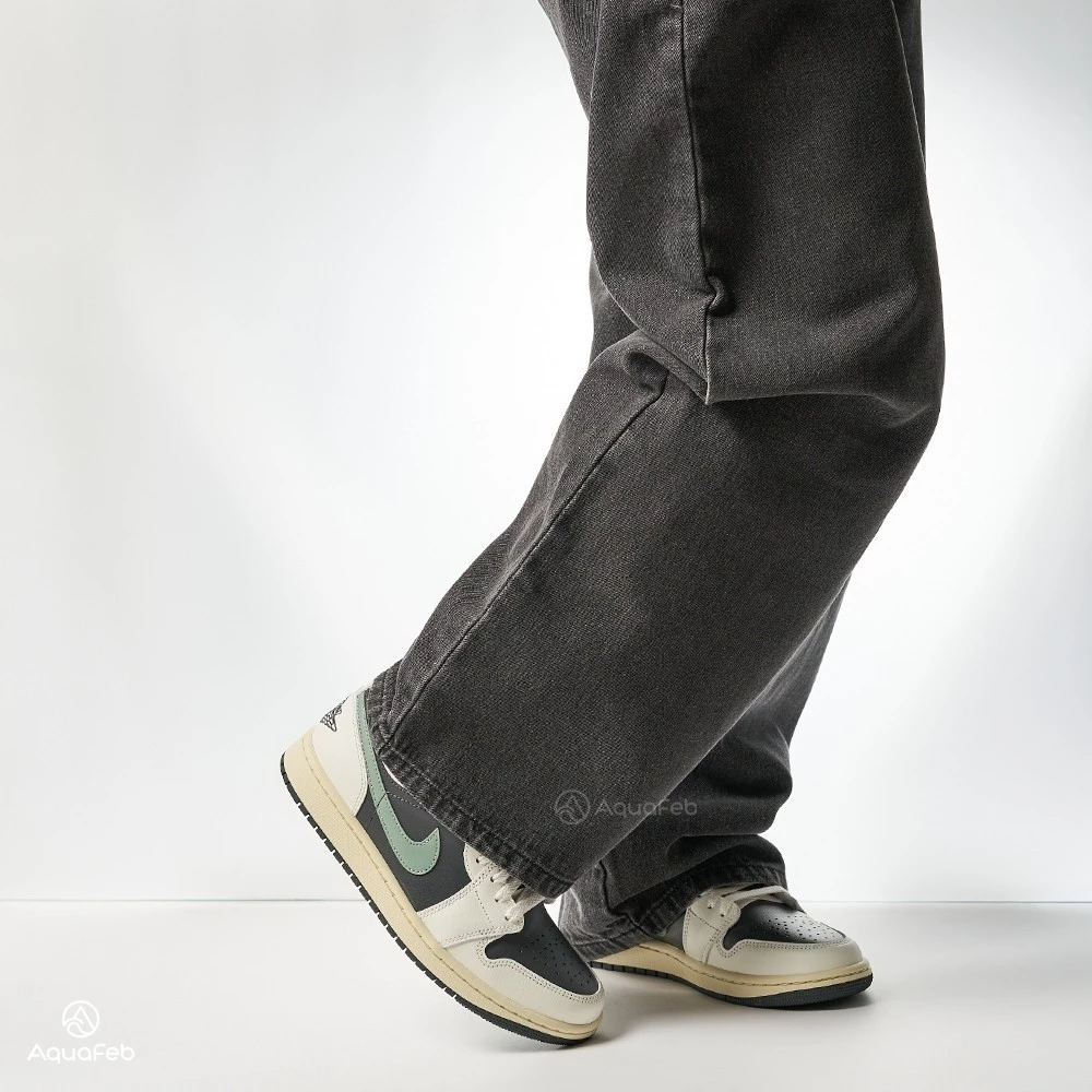 Nike W Air Jordan 1 Low 女 米白綠 AJ1 低筒 喬丹 經典 休閒鞋 DC0774-001-細節圖3