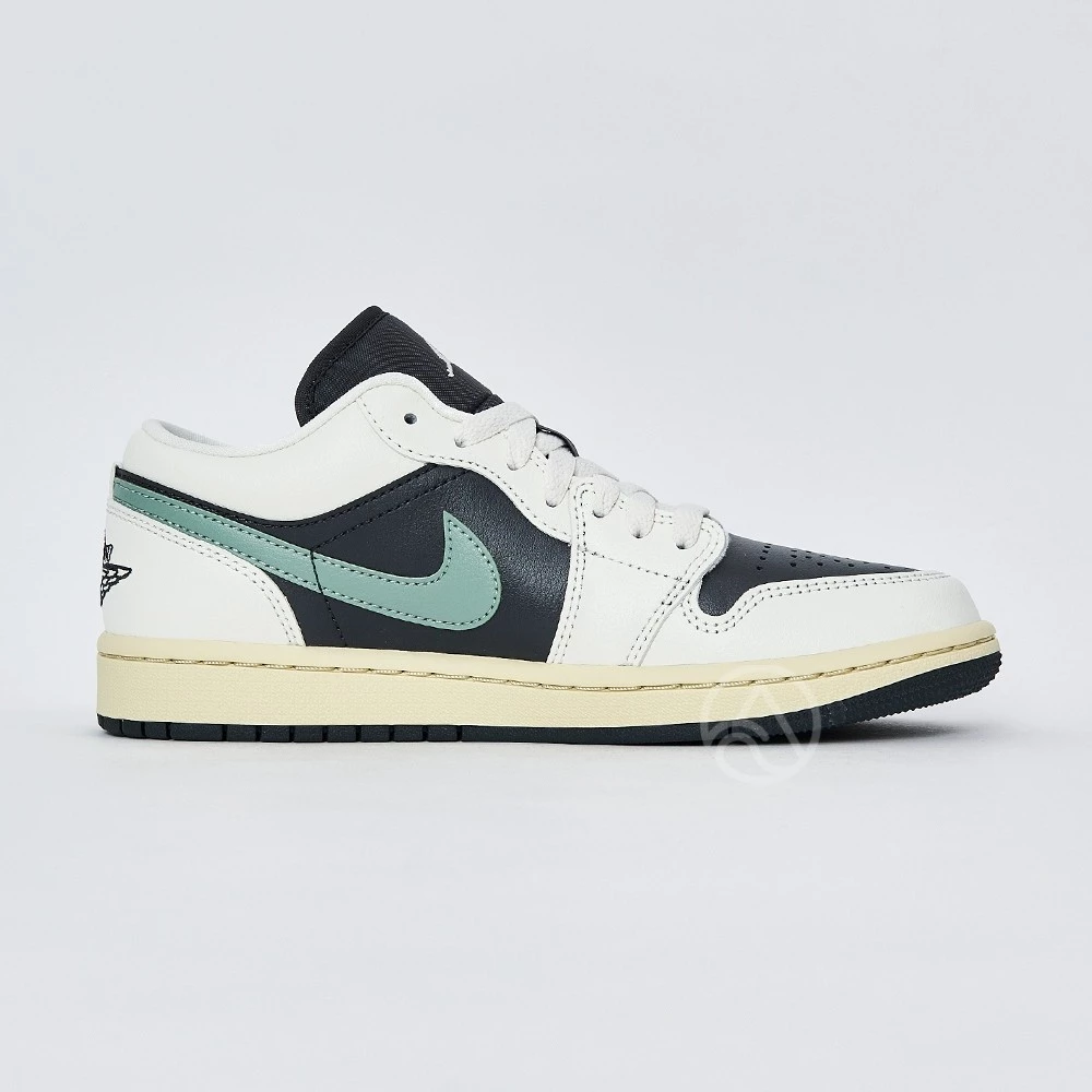 Nike W Air Jordan 1 Low 女 米白綠 AJ1 低筒 喬丹 經典 休閒鞋 DC0774-001-細節圖6