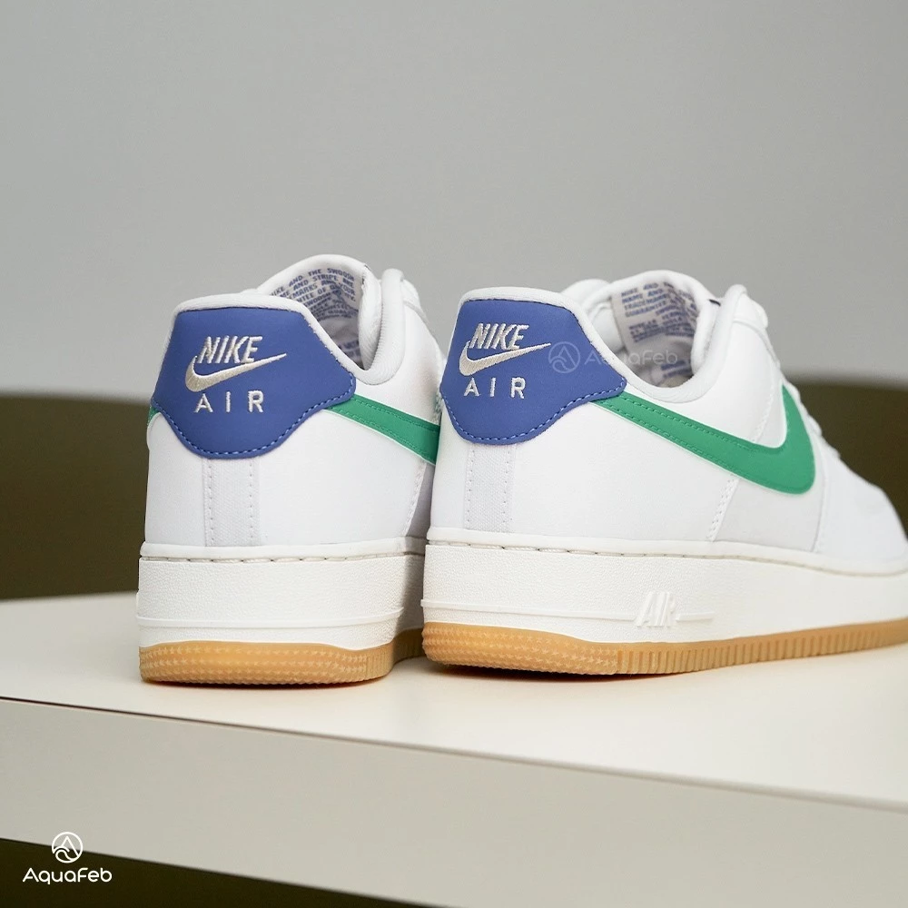 Nike Air Force 1 Low ＇07 女 白綠 經典 穿搭 運動 休閒鞋 DD8959-110-細節圖4