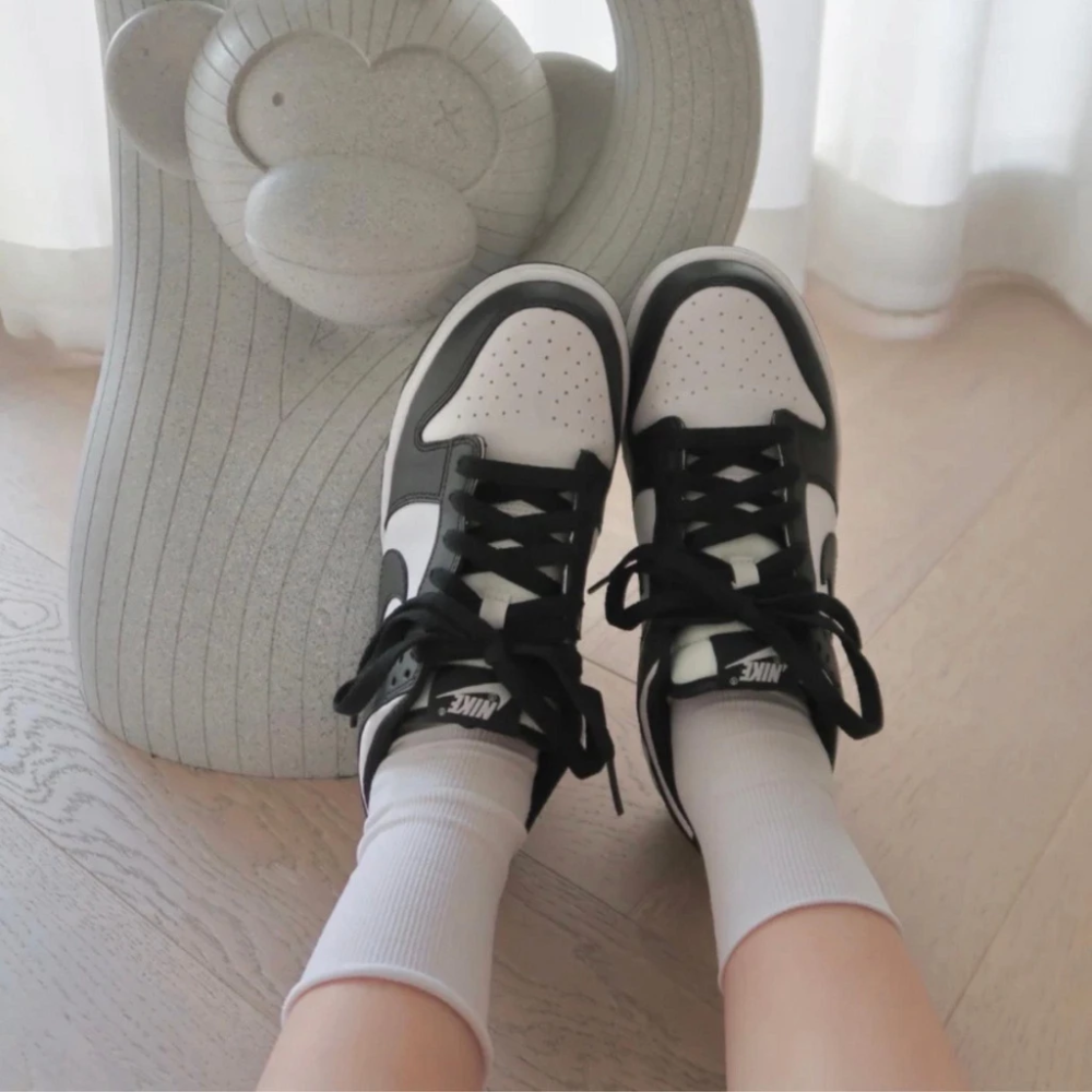 NIKE DUNK LOW 白黑熊貓 黑白熊貓 女款 女鞋DD1503-101-細節圖5