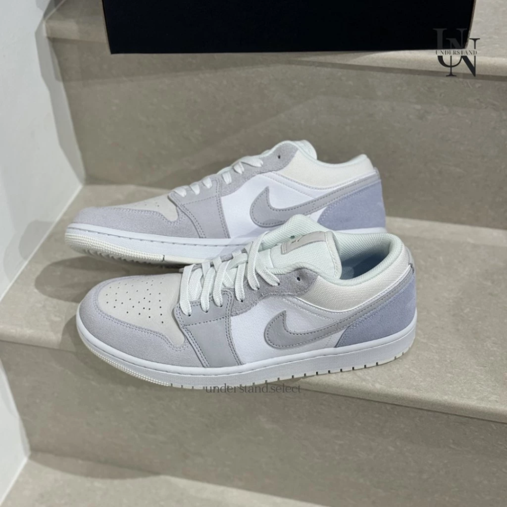 Air Jordan 1 Low Paris 巴黎 灰藍 麂皮 特殊色 男女鞋 CV3043-100-細節圖3