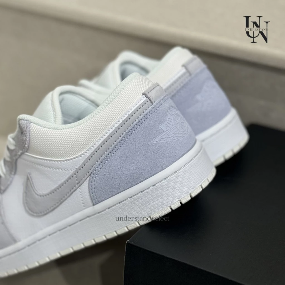 Air Jordan 1 Low Paris 巴黎 灰藍 麂皮 特殊色 男女鞋 CV3043-100-細節圖5