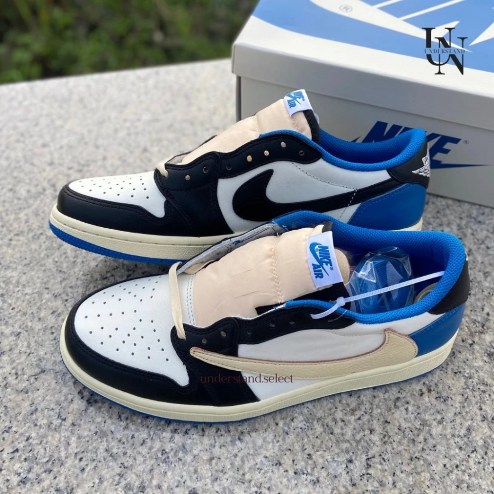 Travis Scott x Fragment x AJ1 Low 閃電倒鉤 三方聯名 DM7866-140-細節圖3
