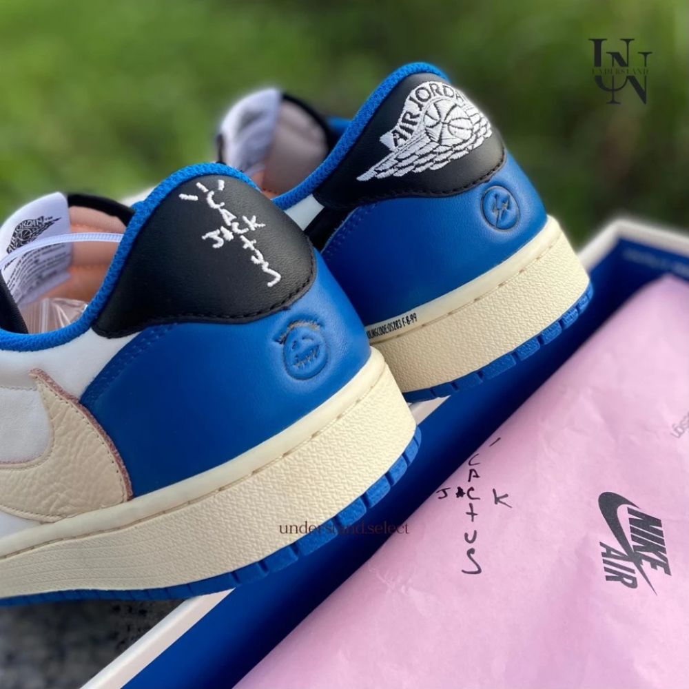 Travis Scott x Fragment x AJ1 Low 閃電倒鉤 三方聯名 DM7866-140-細節圖7