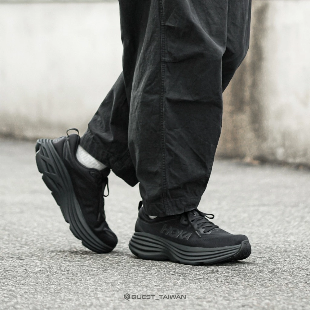 Hoka One One Bondi 8 厚底 慢跑鞋 跑鞋 黑色-細節圖4