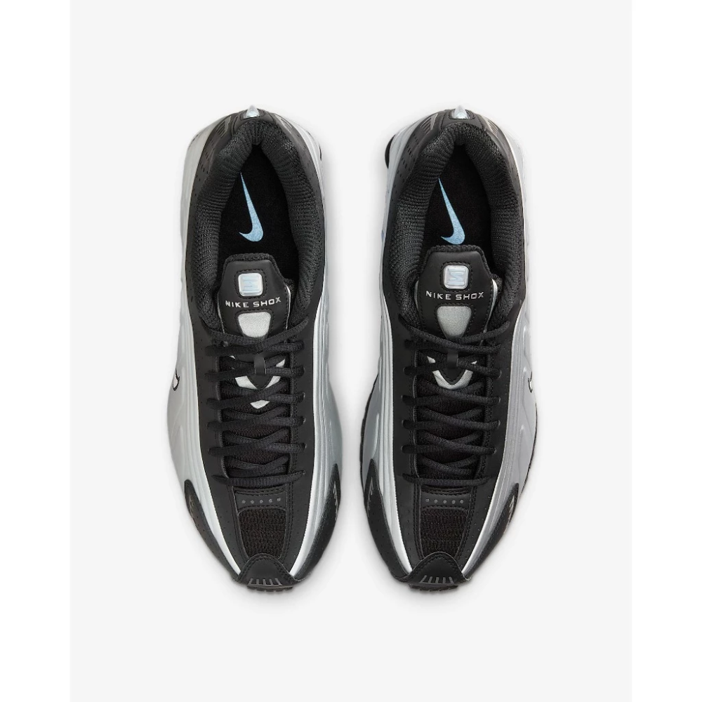 NIKE Shox R4 跑鞋 支撐柱 緩震 透氣 抓地力 復古 男款 銀黑藍 HQ1988-004-細節圖7
