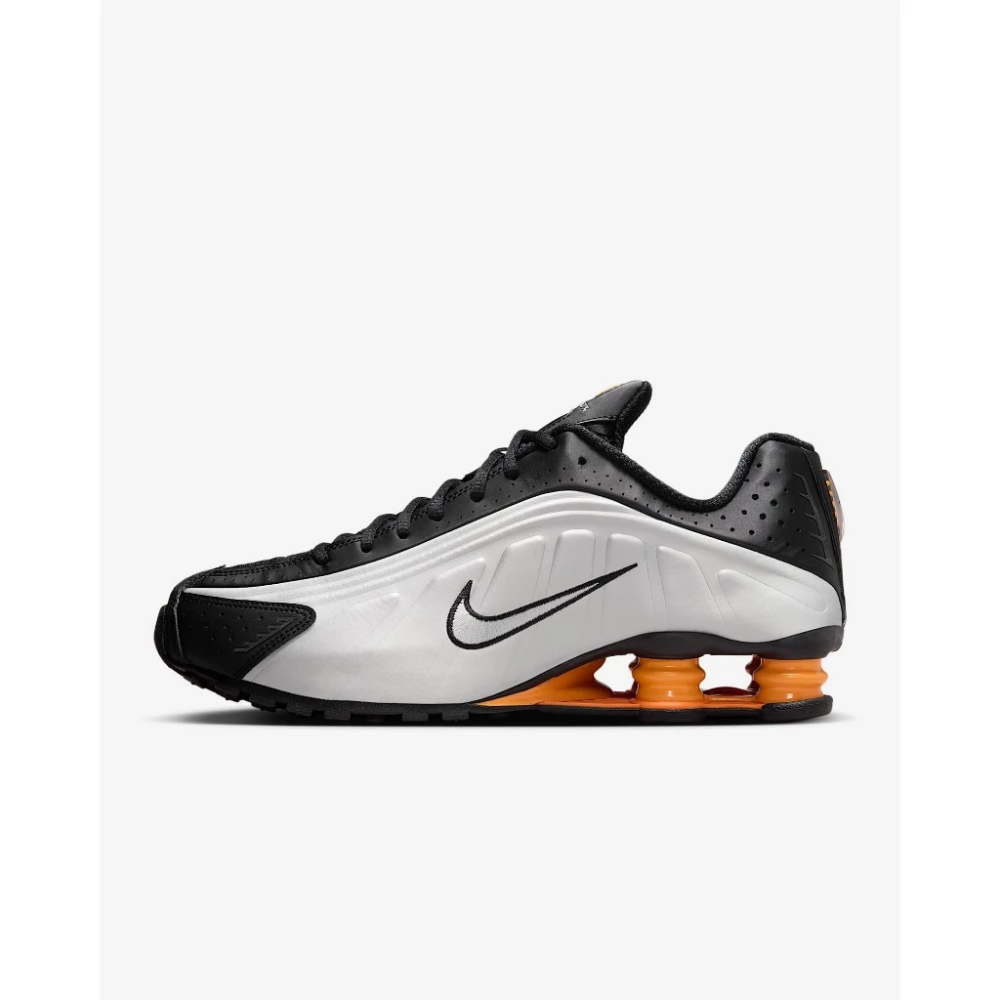 NIKE Shox R4 跑鞋 支撐柱 緩震 透氣 抓地力 復古 男款 銀黑藍 HQ1988-004-規格圖8
