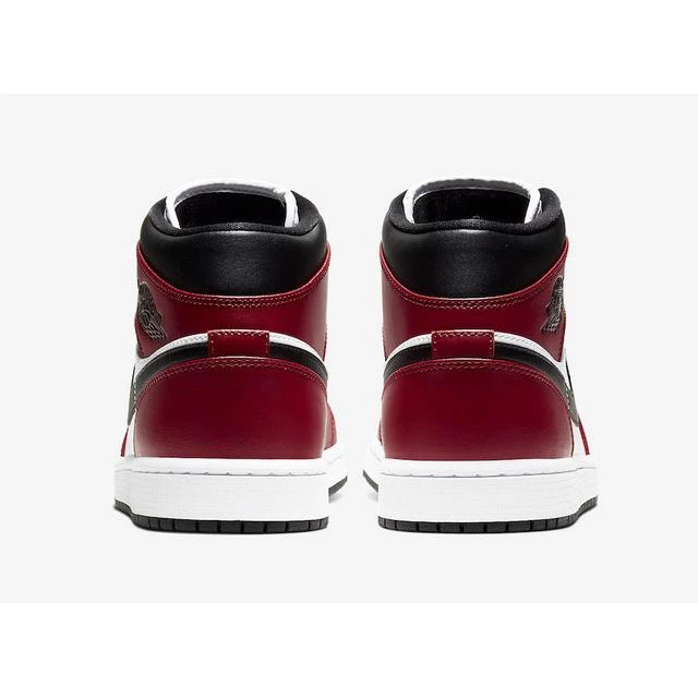 Air Jordan 1 Mid Chicago Black Toe 554724-069 男女 AJ1 芝加哥-細節圖6