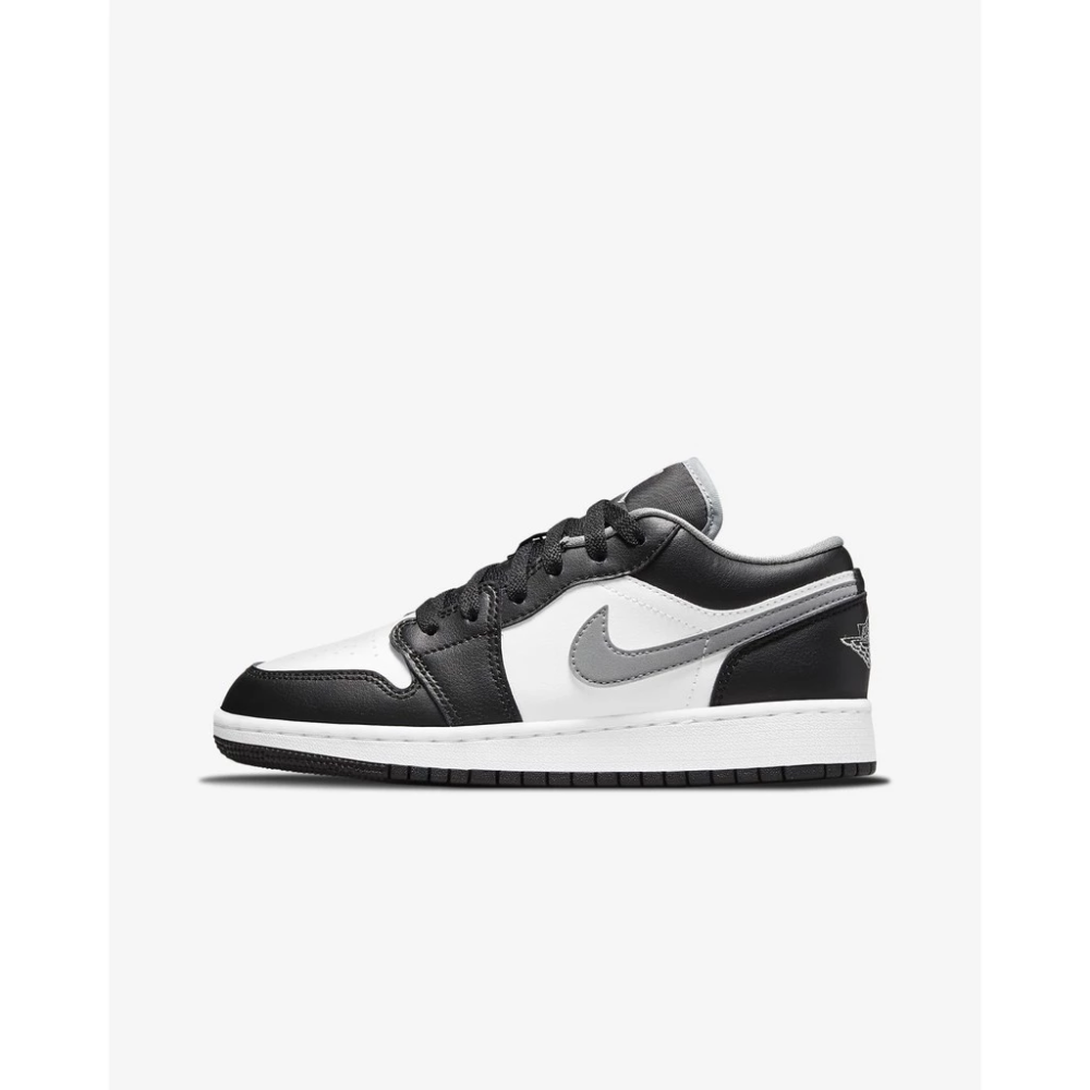 Air Jordan 1 Low 黑白灰 大童版【553560-040】-細節圖5