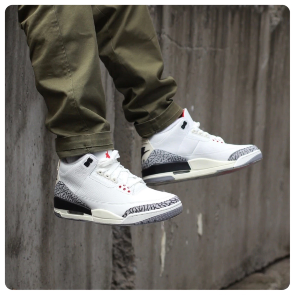 Air Jordan 3 Retro White Cement 白水泥 爆裂紋 DN3707-100-細節圖3