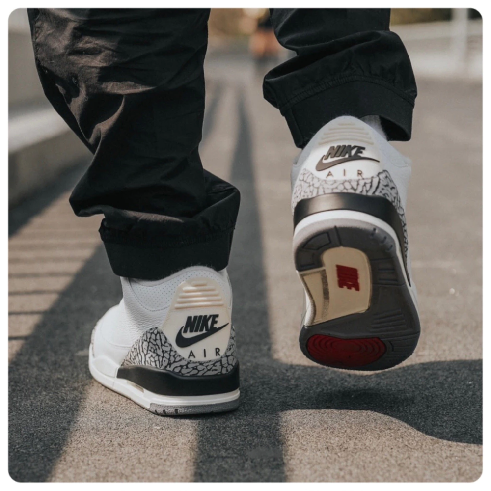 Air Jordan 3 Retro White Cement 白水泥 爆裂紋 DN3707-100-細節圖5