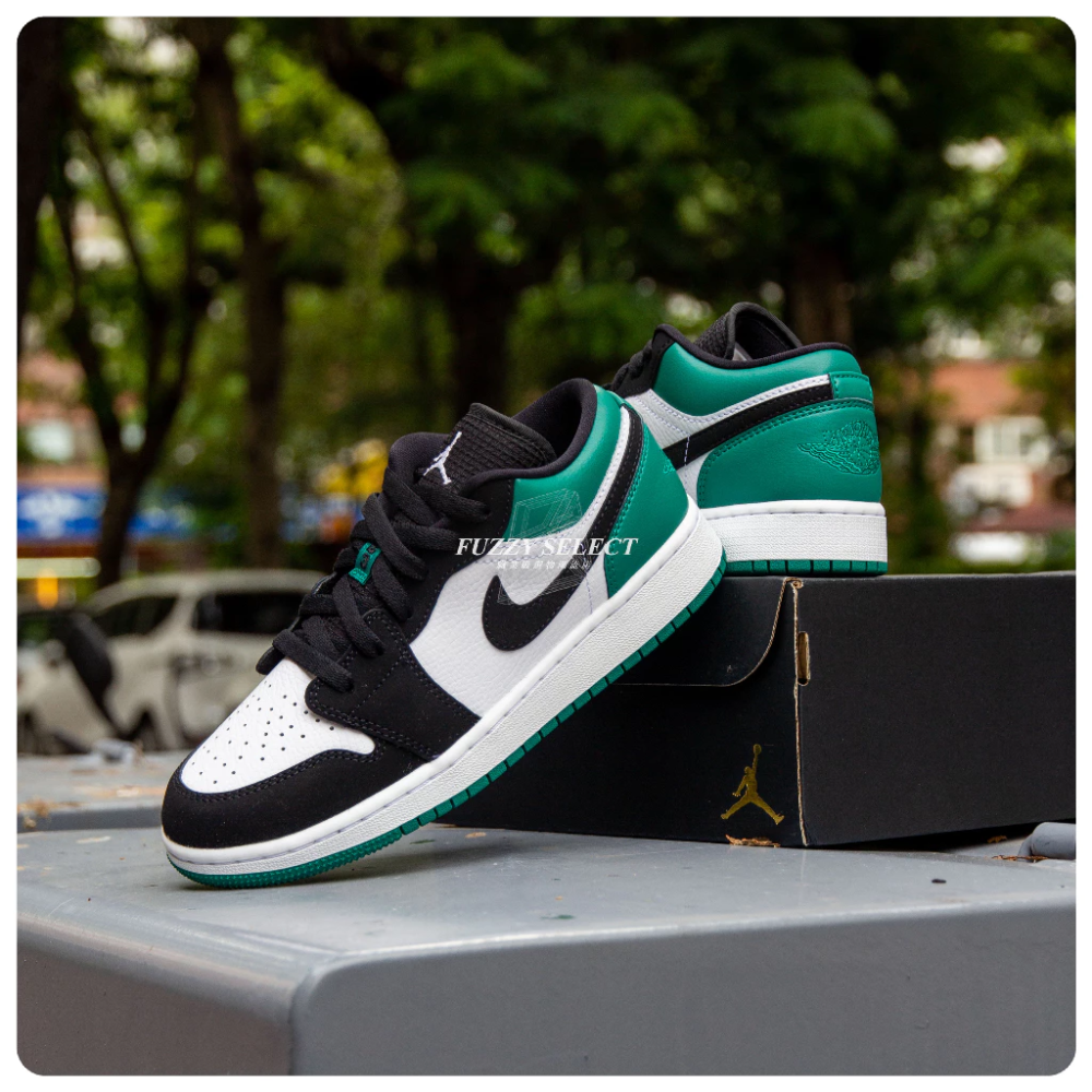 Air Jordan 1 Low GS Mystic Green 黑綠 553560-113-規格圖5