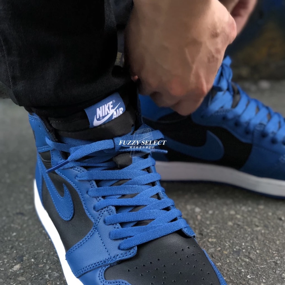 Air Jordan 1 Hi OG Dark Marina Blue 藍黑 555088-404-細節圖3