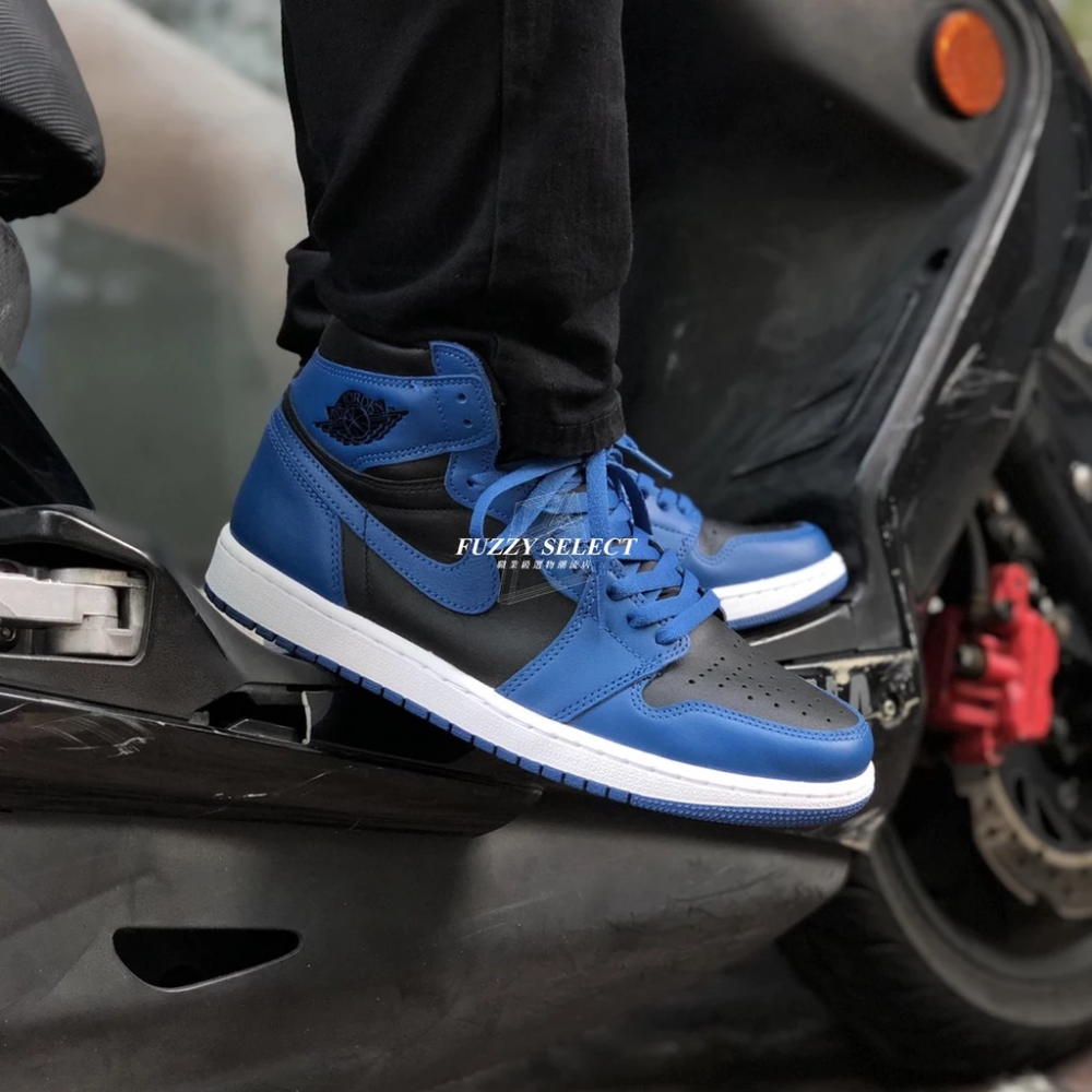 Air Jordan 1 Hi OG Dark Marina Blue 藍黑 555088-404-細節圖6