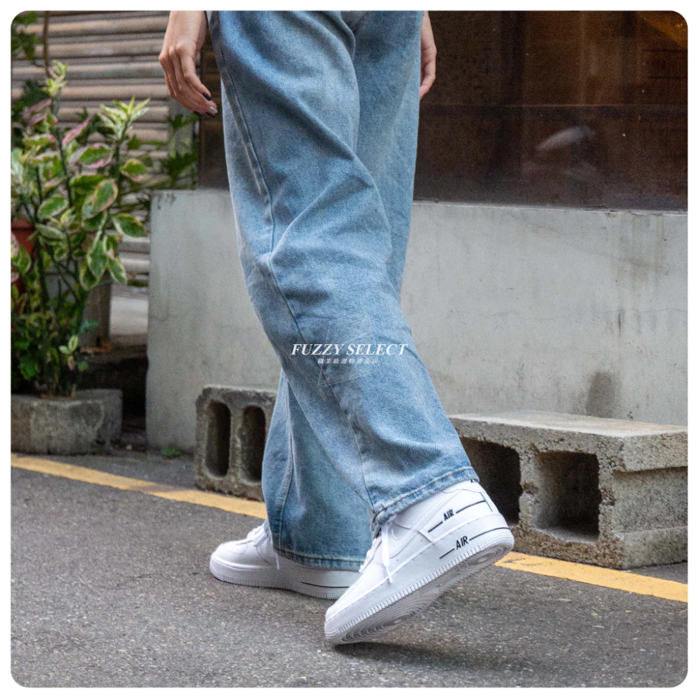 Nike Air Force 1 GS 串標 百搭 全白 白黑 CJ4092-100-細節圖4