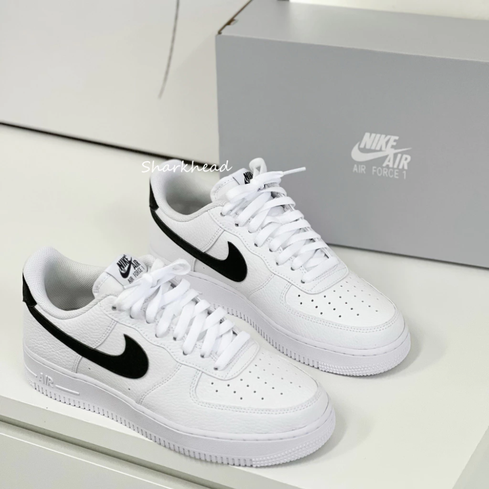 Nike Air Force 1 黑白 黑勾 白 CT2302-100 CT3839-100-細節圖2